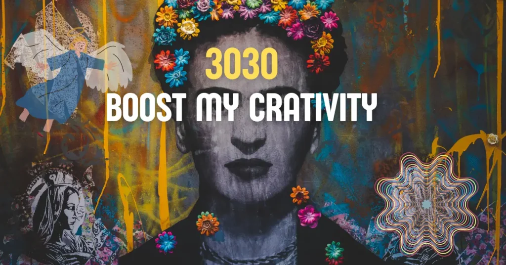 How can I use the energy of 3030 to boost my creativity