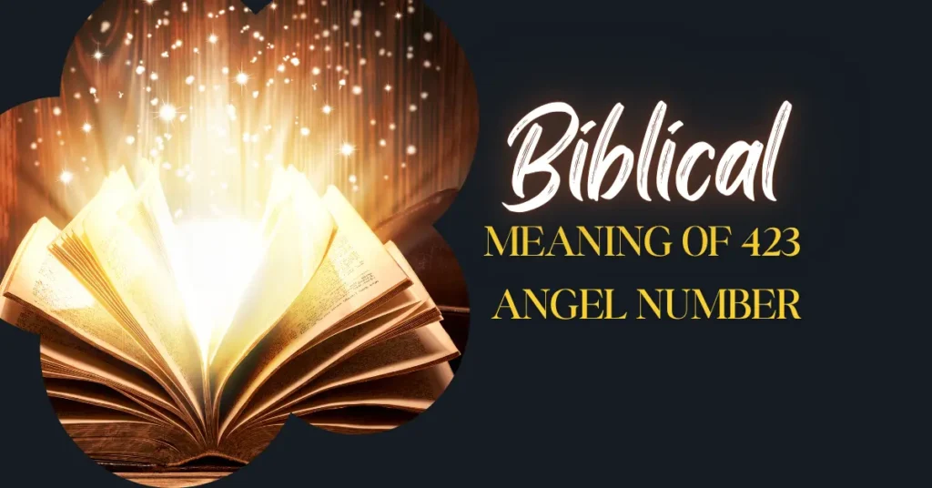 Biblical meaning of 423 angel number