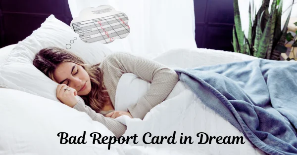 report card in dream