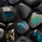 Dark Smokey iridescent stone