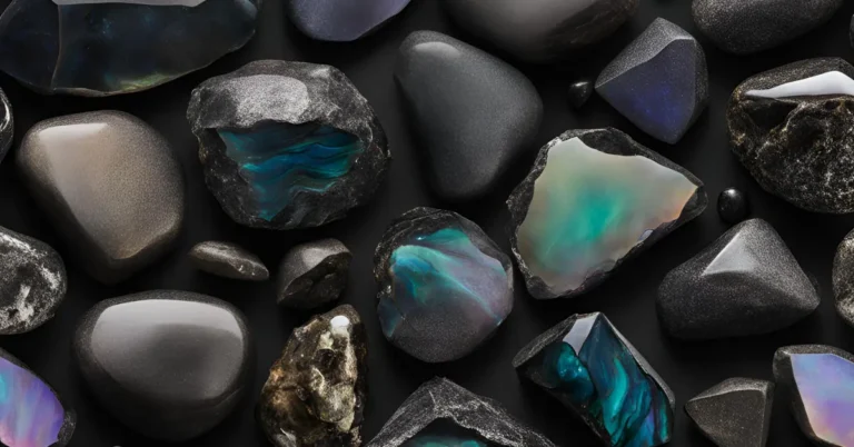 Dark Smokey iridescent stone